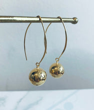 Load image into Gallery viewer, Gold Plated Ball Hook Earrings