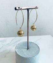 Load image into Gallery viewer, Gold Plated Ball Hook Earrings
