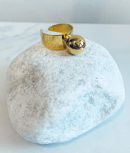 Load image into Gallery viewer, Gold Plated Large Bead Ring