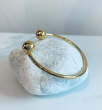 Load image into Gallery viewer, Gold Plated Torque Bangle