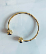 Load image into Gallery viewer, Gold Plated Torque Bangle