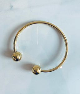 Gold Plated Torque Bangle
