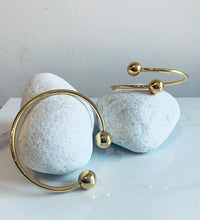 Load image into Gallery viewer, Gold Plated Torque Bangle