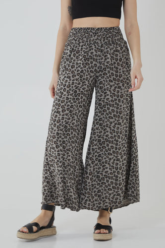 Luella Leopard Print Culotte Trousers - Mocha