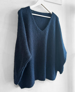 Jessie Mohair Jumper - Navy