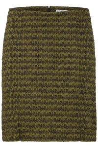 ICHI Kate Mosley Stripe Jacquard Short Skirt - Mayfly
