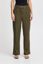 Load image into Gallery viewer, ICHI Kate Mosley Stripe Jacquard Trousers - Mayfly