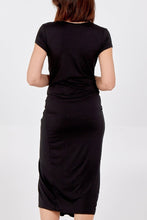 Load image into Gallery viewer, Hayley Cap Sleeve Parachute Dress - Black