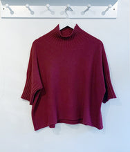 Load image into Gallery viewer, Sansa Three Quarter Sleeve Jumper - Bordo Red
