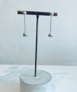 Sterling Silver Small Ball Drop Earrings