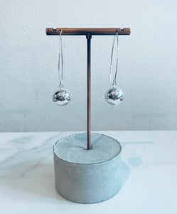 Sterling Silver Ball Hook Earrings