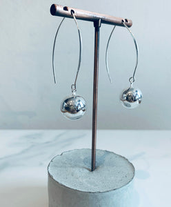 Sterling Silver Ball Hook Earrings
