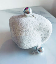 Load image into Gallery viewer, Sterling Silver Large Ball Stud Earrings