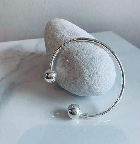 Silver Plated Torque Bangle