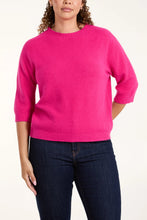 Load image into Gallery viewer, Betty Three Quarter Sleeve Jumper - Fuchsia