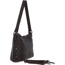 Load image into Gallery viewer, Droitwich Vintage Leather Woven Hand Bag - Dark Brown