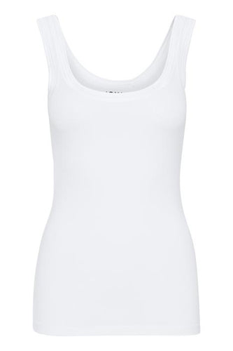 ICHI Zola Vest Top - White