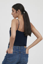 Load image into Gallery viewer, ICHI Like Lace Trimmed Camisole - Total Eclipse