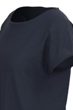 Load image into Gallery viewer, ICHI Rebel Metallic Detail Tee - Total Eclipse