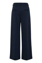 Load image into Gallery viewer, ICHI Kate Office Wide Legged Trousers - Total Eclipse