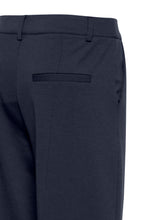 Load image into Gallery viewer, ICHI Kate Office Wide Legged Trousers - Total Eclipse