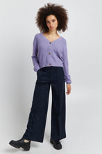 Load image into Gallery viewer, ICHI Kate Office Wide Legged Trousers - Total Eclipse