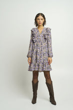 Load image into Gallery viewer, ICHI Ylva Frill Mini Dress