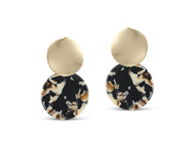 Load image into Gallery viewer, Sarah Two Tone Disc Earrings