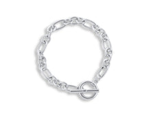 Load image into Gallery viewer, Maude Curb Chain Bracelet - Silver Plated