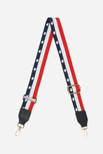 Load image into Gallery viewer, Printed Bag Strap - Navy, Red &amp; White Stars &amp; Stripes