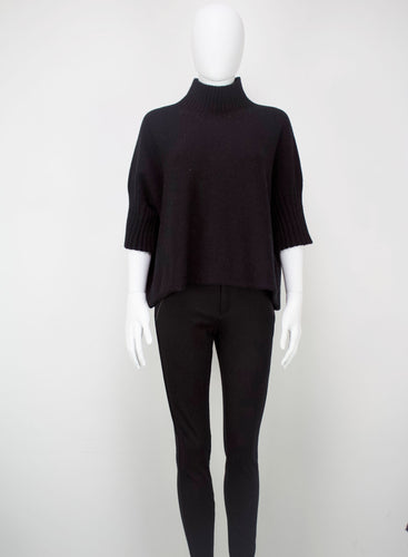 Sansa Three Quarter Sleeve Jumper - Black
