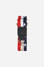 Load image into Gallery viewer, Printed Bag Strap - Navy, Red &amp; White Stars &amp; Stripes