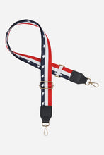 Load image into Gallery viewer, Printed Bag Strap - Navy, Red &amp; White Stars &amp; Stripes