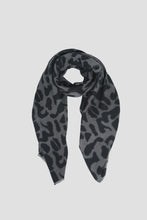 Load image into Gallery viewer, Alexia Oversized Abstract Print Blanket Scarf - Charcoal