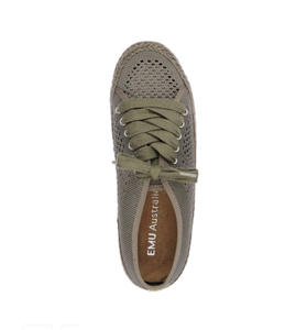 EMU Australia Agonis Mac Cotton Espadrille Trainer - Smoke