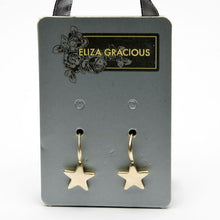 Load image into Gallery viewer, Dainty Star Dropper Earrings