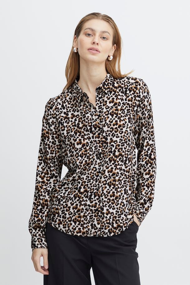 ICHI Elima Shirt - Leopard