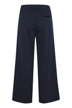 Load image into Gallery viewer, ICHI Kate Wide Legged Jersey Cropped Trousers - Total Eclipse