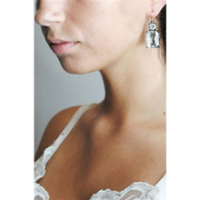 Load image into Gallery viewer, Harriet Twin Gem Earrings - Clear