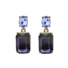 Load image into Gallery viewer, Amelia Gem Earrings - Violet &amp; Lilac