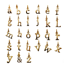 Load image into Gallery viewer, Scream Pretty Gold Plated Letter Charm