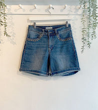 Load image into Gallery viewer, Red Button Cotton Denim Martha Shorts