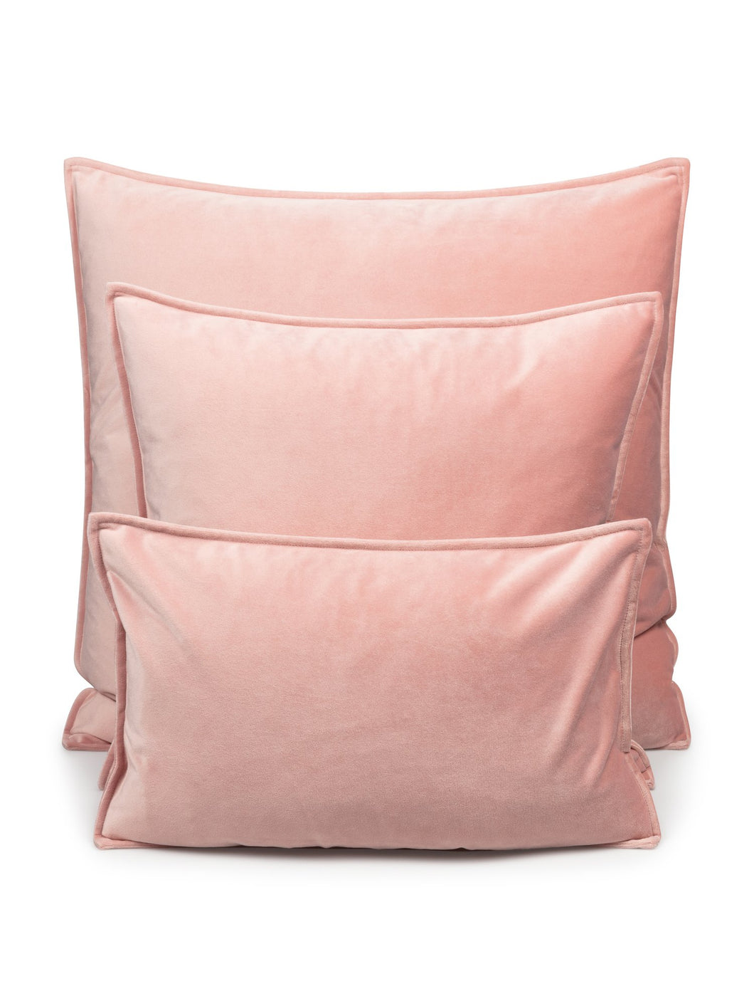 Chalk Dusky Pink Velvet Oblong Cushion