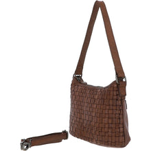 Load image into Gallery viewer, Droitwich Vintage Leather Woven Hand Bag